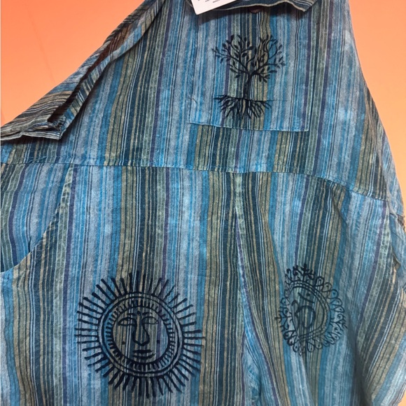 Blue overalls with black detail.  Size medium- new with tags! - Picture 4 of 9